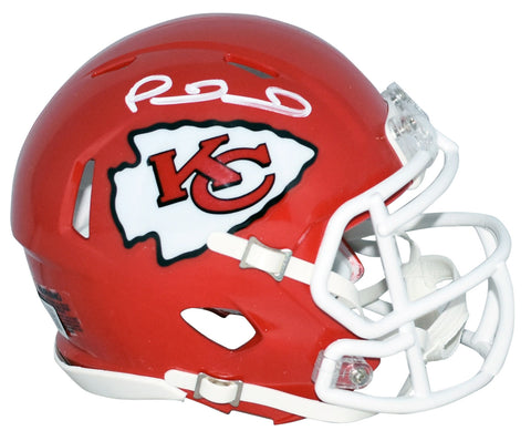 PATRICK MAHOMES SIGNED AUTOGRAPHED KANSAS CITY CHIEFS SPEED MINI HELMET BECKETT