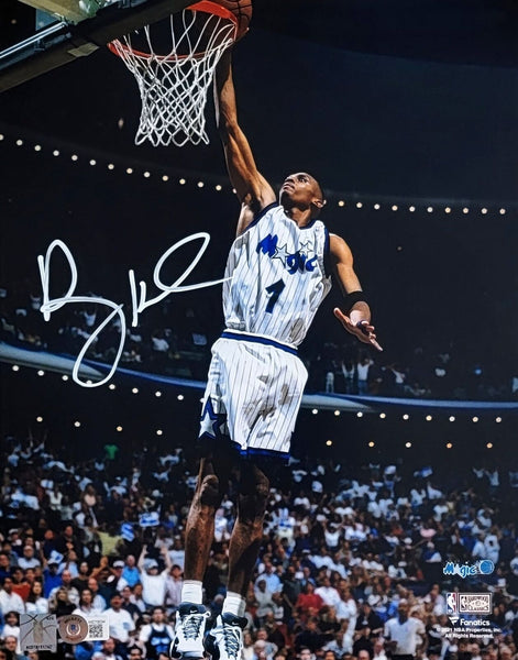 Anfernee Penny Hardaway Signed Orlando Magic 11x14 Photo Beckett Witnessed White