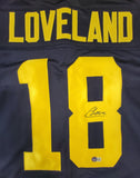 COLSTON LOVELAND SIGNED AUTOGRAPHED COLLEGE STYLE CUSTOM XL JERSEY WITH BECKETT