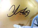 Chase Claypool Autographed Notre Dame F/S Speed Helmet - Beckett W Auth *Black