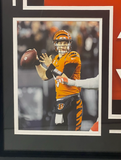 Joe Burrow Autographed Bengals Framed Orange Nike Limited Jersey Fanatics