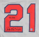 Bake McBride Signed St. Louis Cardinals Jersey Inscribed "74 ROY" (DA)