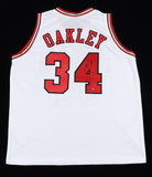 Charles Oakley Chicago Bulls Signed Jersey (OK Authentics) NBA All-Star (1994)