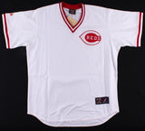 Joe Morgan Signed Cincy Reds Majestic Cooperstown Collection Jersey (Radtke COA)