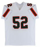 Ray Lewis Signed Miami Hurricanes Jersey (Beckett COA) 13xPro Bowl L.B. Ravens