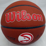 Dominique Wilkins Autographed Hawks Logo Basketball (Smudged) Beckett QR WW44508