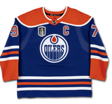 Connor McDavid Autographed Oilers Stanley Cup Final Blue Authentic Jersey UDA