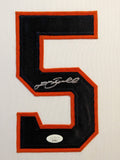 SUEDE FRAMED HOUSTON ASTROS JEFF BAGWELL AUTOGRAPHED SIGNED JERSEY JSA COA