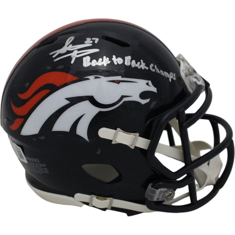 Steve Atwater Autographed Denver Broncos TB Mini Helmet Insc Beckett 47543