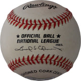 Jeff Reed Signed Cincinnati Reds National League Baseball As Is BAS 44706