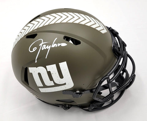 Lawrence Taylor Signed NY Giants Salute To Service Authentic Helmet Beckett