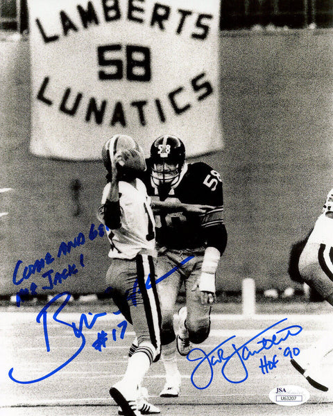 Jack Lambert & Brian Sipe Autographed 8x10 Photo Come Get Me JSA 48561