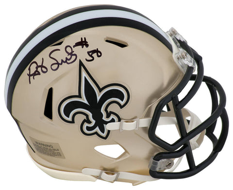 Pat Swilling Signed New Orleans Saints Riddell Speed Mini Helmet -(SCHWARTZ COA)