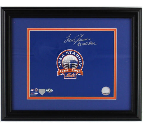 Tom Seaver Signed New York Mets Framed 8x10 MLB Shea Stadium 1964-2008 Logo -9x