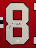 FRAMED CHICAGO BLACKHAWKS MARIAN HOSSA AUTOGRAPHED SIGNED JERSEY JSA COA