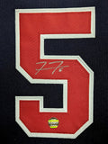 FRAMED ATLANTA BRAVES FREDDIE FREEMAN AUTOGRAPHED SIGNED JERSEY LOJO SPORTS HOLO