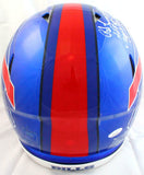 OJ Simpson Autographed Bills F/S Flash Speed Authentic Helmet w/3 Insc.-JSA W