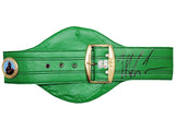 MIKE TYSON AUTOGRAPHED GREEN WBC WORLD CHAMPIONSHIP BELT BECKETT WITNESS 210832