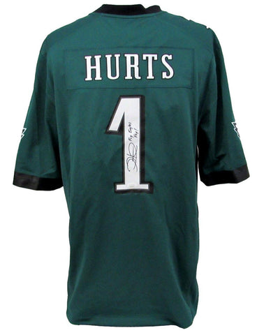 Jalen Hurts Autographed Philadelphia Eagles Nike Jersey Inscribed Fly Eagles Fly