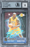 Lakers Shaquille O'Neal Signed 2018 Donruss Retro Series #10 Card BAS Slabbed