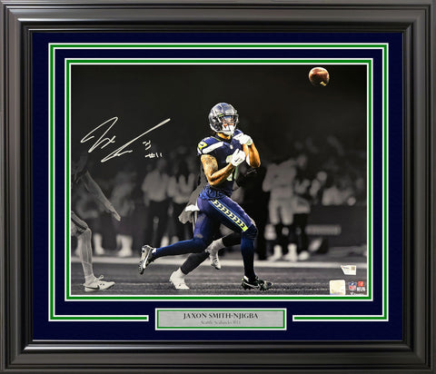 JAXON SMITH-NJIGBA AUTOGRAPHED FRAMED 16X20 PHOTO SEAHAWKS FANATICS 235661