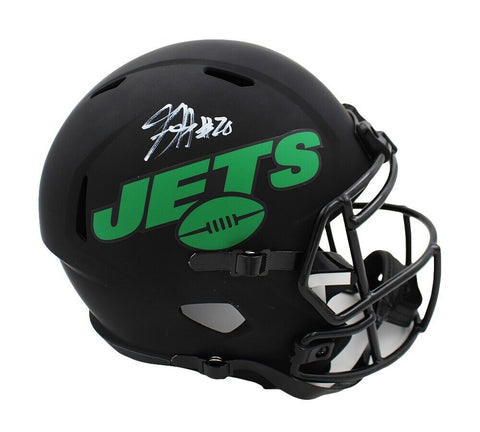 Breece Hall Signed New York Jets Speed Full Size Eclipse NFL Helmet