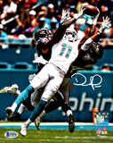 DEVANTE PARKER AUTOGRAPHED 8X10 PHOTO MIAMI DOLPHINS BECKETT BAS STOCK #177575