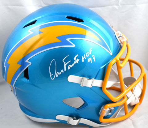 Dan Fouts Autographed Chargers F/S Flash Speed Helmet w/ HOF- Beckett W Hologram