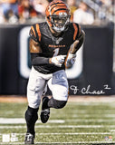 JA'MARR CHASE AUTOGRAPHED 16X20 PHOTO CINCINNATI BENGALS BECKETT WITNESS 212153