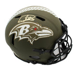 Derrick Henry Signed Baltimore Ravens Speed Authentic Salute to Service Helmet