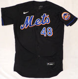 Mets Jacob deGrom Autographed Black Nike Authentic Jersey 44 Fanatics XP14006402