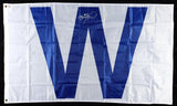 Sammy Sosa Signed Chicago Cubs 35" x 60" W Flag (Beckett)Cubs All-Time HR Leader