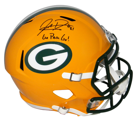 JOSIAH DEGUARA SIGNED GREEN BAY PACKERS FULL SIZE SPEED HELMET JSA W/ GO PACK GO