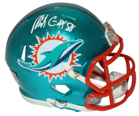 Mike Gesicki Autographed Miami Dolphins Flash Mini Helmet Beckett 34905