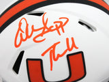 Warren Sapp Signed Miami Hurricanes Lunar Speed Mini Helmet w/The U-BeckettWHolo