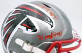 Kyle Pitts Auto Falcons Flash Full Size Helmet Dirty Bird (Smudge) Beckett 25762