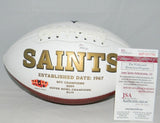 MARSHON LATTIMORE SIGNED AUTOGRAPHED NEW ORLEANS SAINTS WHITE LOGO FOOTBALL JSA