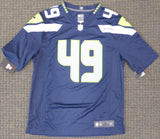 SEAHAWKS SHAQUEM GRIFFIN AUTOGRAPHED BLUE NIKE JERSEY SIZE L MCS HOLO 134402