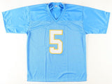 Joshua Palmer Signed San Diego Chargers Jersey (JSA) 2021 3rd Round Pick W.R.