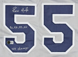 Ramiro Mendoza Signed New York Yankees Jersey "96-98-99-00 & WS Champs (Beckett)