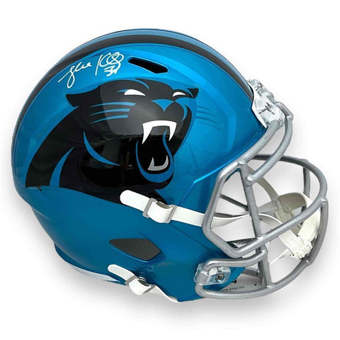 Panthers Luke Kuechly Autographed Signed F/S Flash Speed Rep Helmet - Beckett