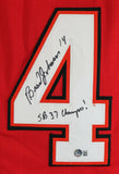 Brad Johnson Signed Buccaneers Jersey Inscribed "SB 37 Champs!" (Beckett Holo)