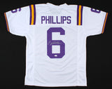 Jacob Phillips Signed LSU Tigers Jersey (JSA COA) 2020 3rd Rd Pick Browns / LB