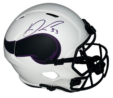 DALVIN COOK AUTOGRAPHED MINNESOTA VIKINGS LUNAR FULL SIZE SPEED HELMET JSA