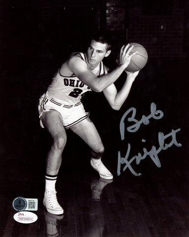 Bob Knight Autographed Ohio State Buckeyes 8x10 Photo Beckett 48198