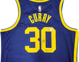 WARRIORS STEPHEN CURRY AUTOGRAPHED NIKE JORDAN STATEMENT JERSEY BECKETT 234962