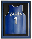 Penny Hardaway Signed Framed Custom Blue Basketball Jersey PSA ITP