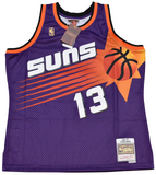 STEVE NASH SIGNED PHOENIX SUNS #13 PURPLE MITCHELL & NESS JERSEY BECKETT