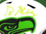 DK Metcalf Autographed Seattle Seahawks Lunar Speed Mini Helmet-BAW Holo *Green