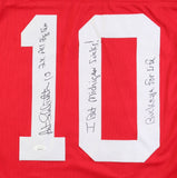 Art Schlichter Signed Ohio State Buckeye Jersey Inscribed "I Bet Michigan Sucks"